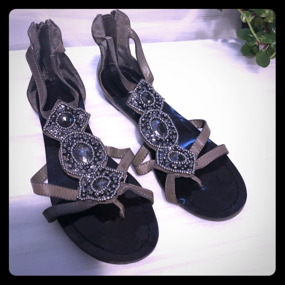 Olive Green - Old Navy zip up sandals